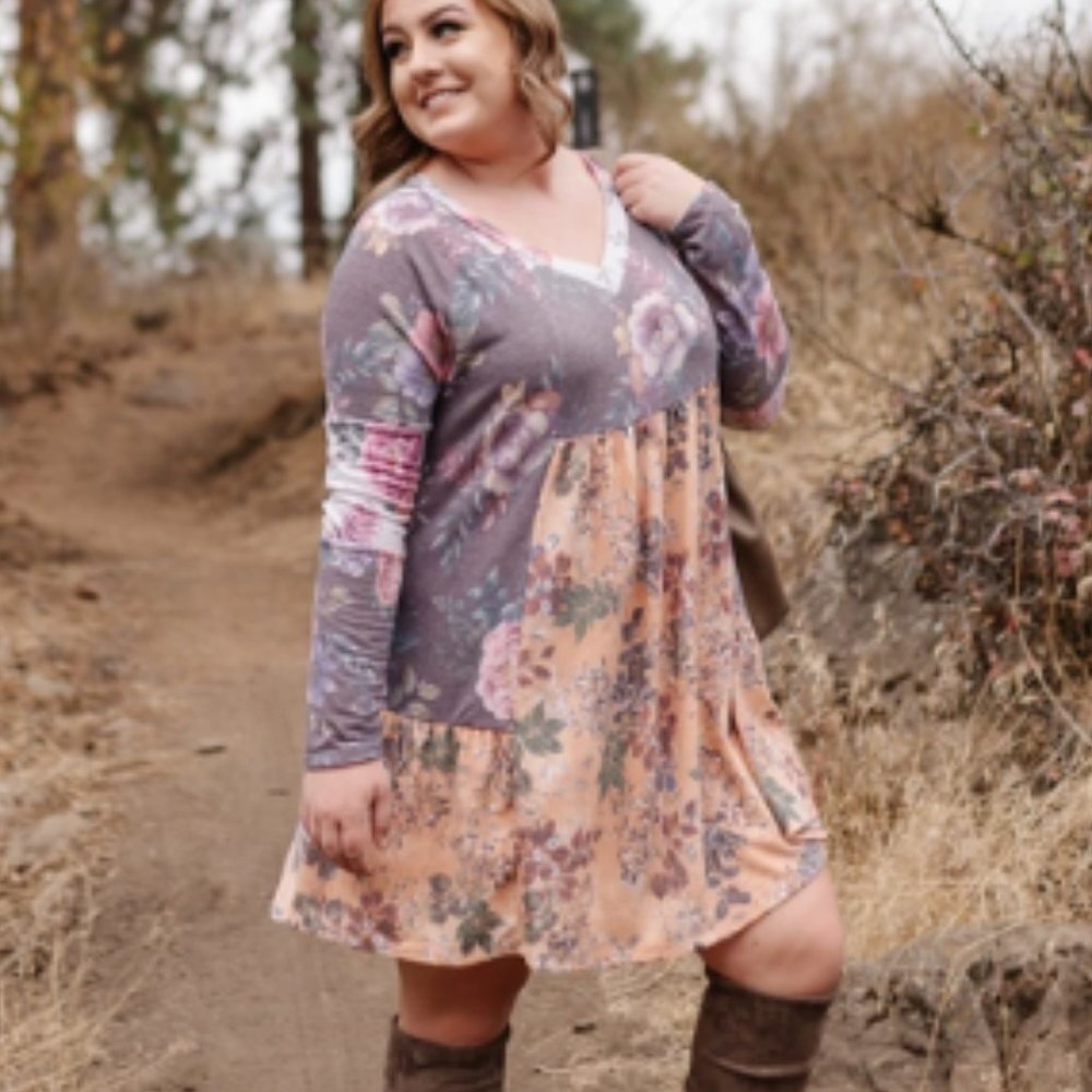 Fall Floral Dress